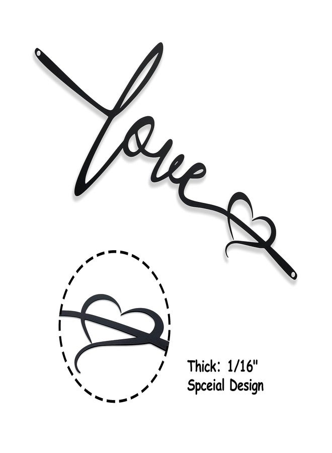 BiaGift Crosses Wall Decor, Love Signs Decor For Home, Metal Cross Wall Decor, Spiritual Hanging Wall Decorations, 7.2 X 15.6 Inch, Black - Image 4